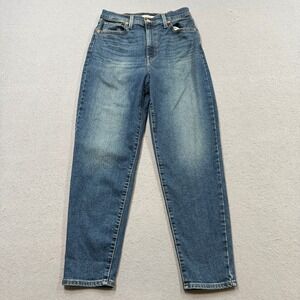 Levi's Mom Jeans Women's 29 Blue Tapered Leg High Waisted Denim Med Wash Retro